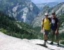 Bart and Maciej on the way to the top of Yosemites Half Dome.