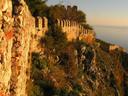 The castle wall.