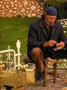 Shoeshine man.