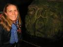 Ashe in the Cistern by one of the two famous giant Medusa heads.