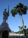 Cemetery statue.