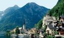 Another look across Halstatt, built right on the lakes shore with the mountains close behind.