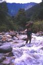 Maciej in the river.